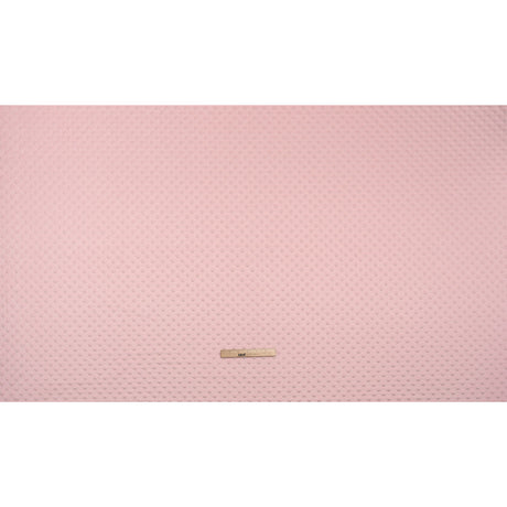 Dotted Minky - Baby Pink Textured Polka Dots