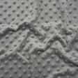 Dotted Minky - Silver Textured Polka Dots