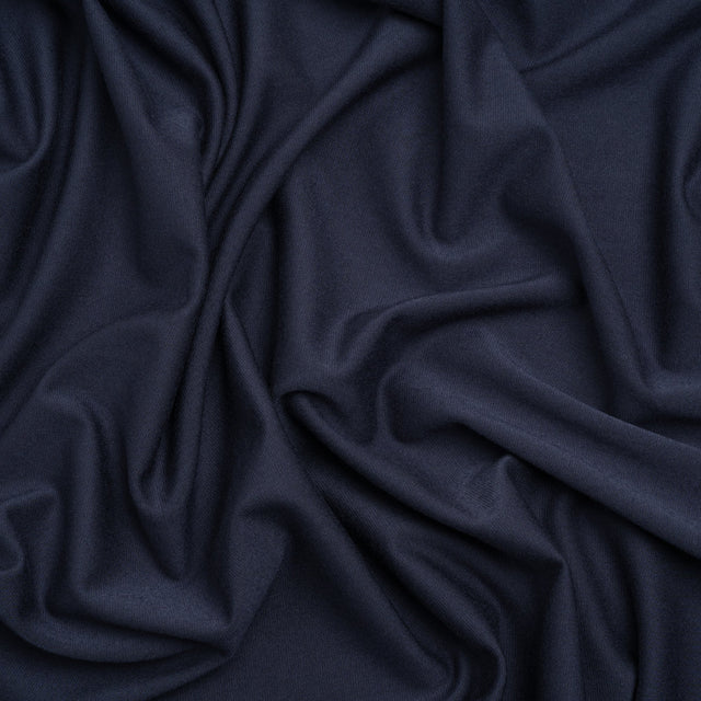 Stretch Bamboo Jersey - Navy - Willow Collection