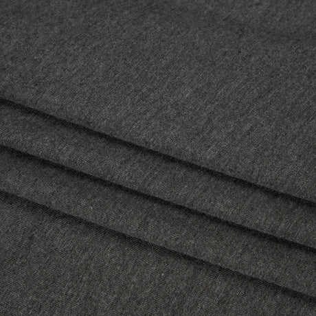 Stretch Bamboo Jersey - Heathered Charcoal - Willow Collection