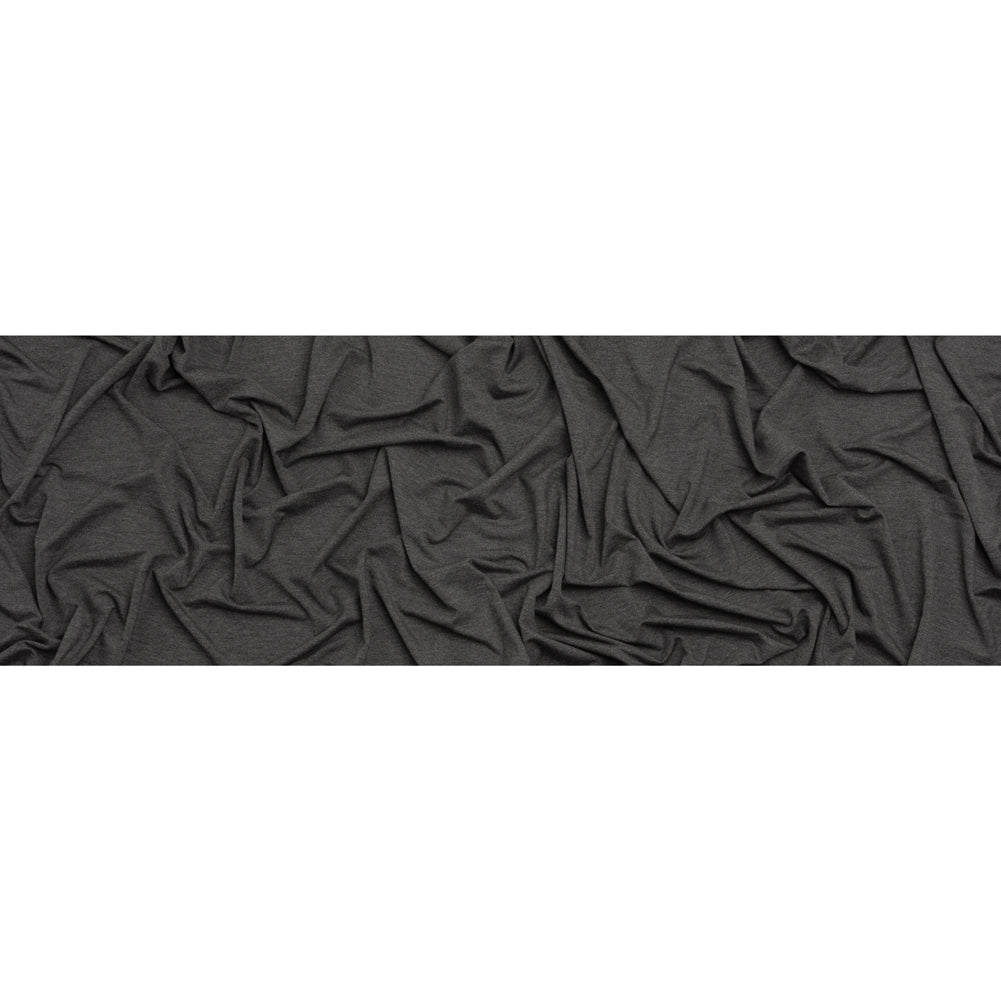 Stretch Bamboo Jersey - Heathered Charcoal - Willow Collection