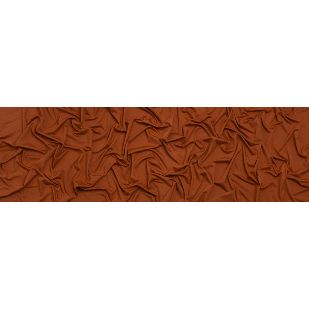 Stretch Bamboo Jersey - Burnt Orange - Willow Collection