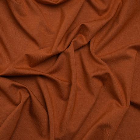 Stretch Bamboo Jersey - Burnt Orange - Willow Collection