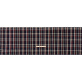 Cotton Twill Shirting - Red, Navy and White Plaid - Deadstock