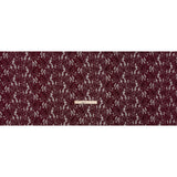 Stretch Chenille Corded Lace - Burgundy Floral - Deadstock