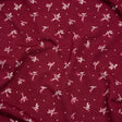 Stretch Modal Jersey Print - Cranberry, Pink and White Ditsy and Dots - Deadstock