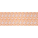 Stretch Nylon Jersey - Orange Creamsicle, Light Pink and Red Groovy Retro Floral - Designer Deadstock