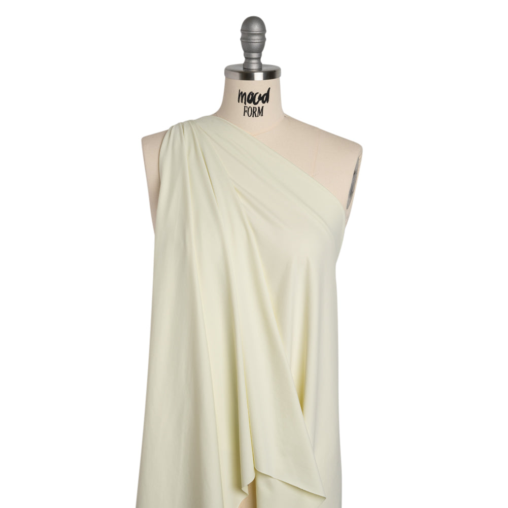 Stretch ITY Nylon Jersey - Honeydew - Designer Deadstock