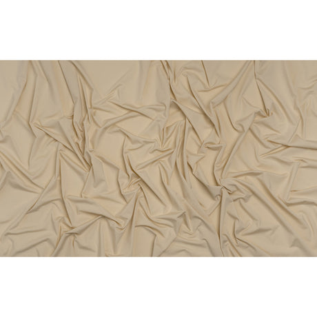 Stretch Nylon Interlock Knit - Beige - Designer Deadstock
