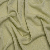 Metallic Stretch Rayon Jersey - Jade Green and Silver - Designer Deadstock