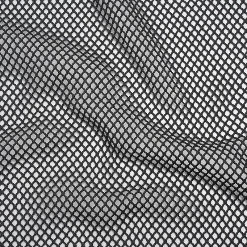 Cotton Crochet Net - Black - Designer Deadstock