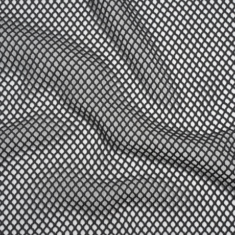 Cotton Crochet Net - Black - Designer Deadstock