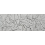 Metallic Stretch Nylon Jersey - White and Silver - Designer Deadstock