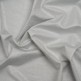 Metallic Stretch Nylon Jersey - White and Silver - Designer Deadstock