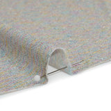 Metallic Stretch Rayon and Polyester Jersey - Heathered Gray and Pastel Primaries - Designer Deadstock