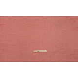 Stretch Polyester Eyelet Knit - Muted Coral Rows of Dots - Designer Deadstock
