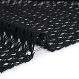 Knit Lace - Black Diamonds, Medallions and Stripes - Designer Deadstock