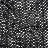Knit Lace - Black Diamonds, Medallions and Stripes - Designer Deadstock
