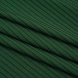 Stretch Nylon 8x4 Rib Knit - Forest Green - Designer Deadstock