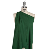 Stretch Nylon 8x4 Rib Knit - Forest Green - Designer Deadstock