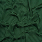 Stretch Nylon 8x4 Rib Knit - Forest Green - Designer Deadstock