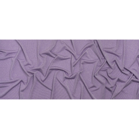 Metallic Stretch Rayon Jersey - Lavender and Silver - Designer Deadstock