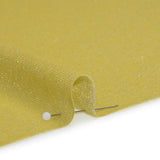 Metallic Stretch Rayon Jersey - Lemon Sparkle and Silver - Designer Deadstock