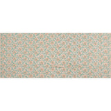 3D Embroidered Spacer Mesh - Peach and Turquoise Floral Vines - Designer Deadstock