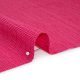 Stretch Nylon Seersucker - Hibiscus Pink - Designer Deadstock