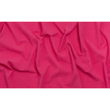 Stretch Nylon Seersucker - Hibiscus Pink - Designer Deadstock