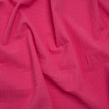 Stretch Nylon Seersucker - Hibiscus Pink - Designer Deadstock