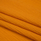 Stretch Nylon Seersucker - Mango Orange - Designer Deadstock