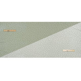 Stretch Textured Nylon Jacquard Knit - White and Jade Green Flower Dots - Designer Deadstock