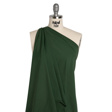 Stretch Nylon Jersey - Forest Green - Designer Deadstock