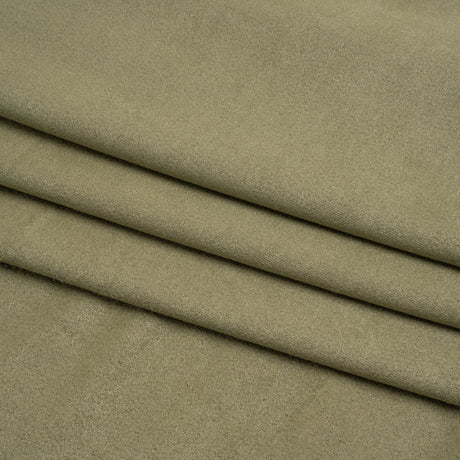 Polyester Faux Suede Jersey - Sage Green - Designer Deadstock