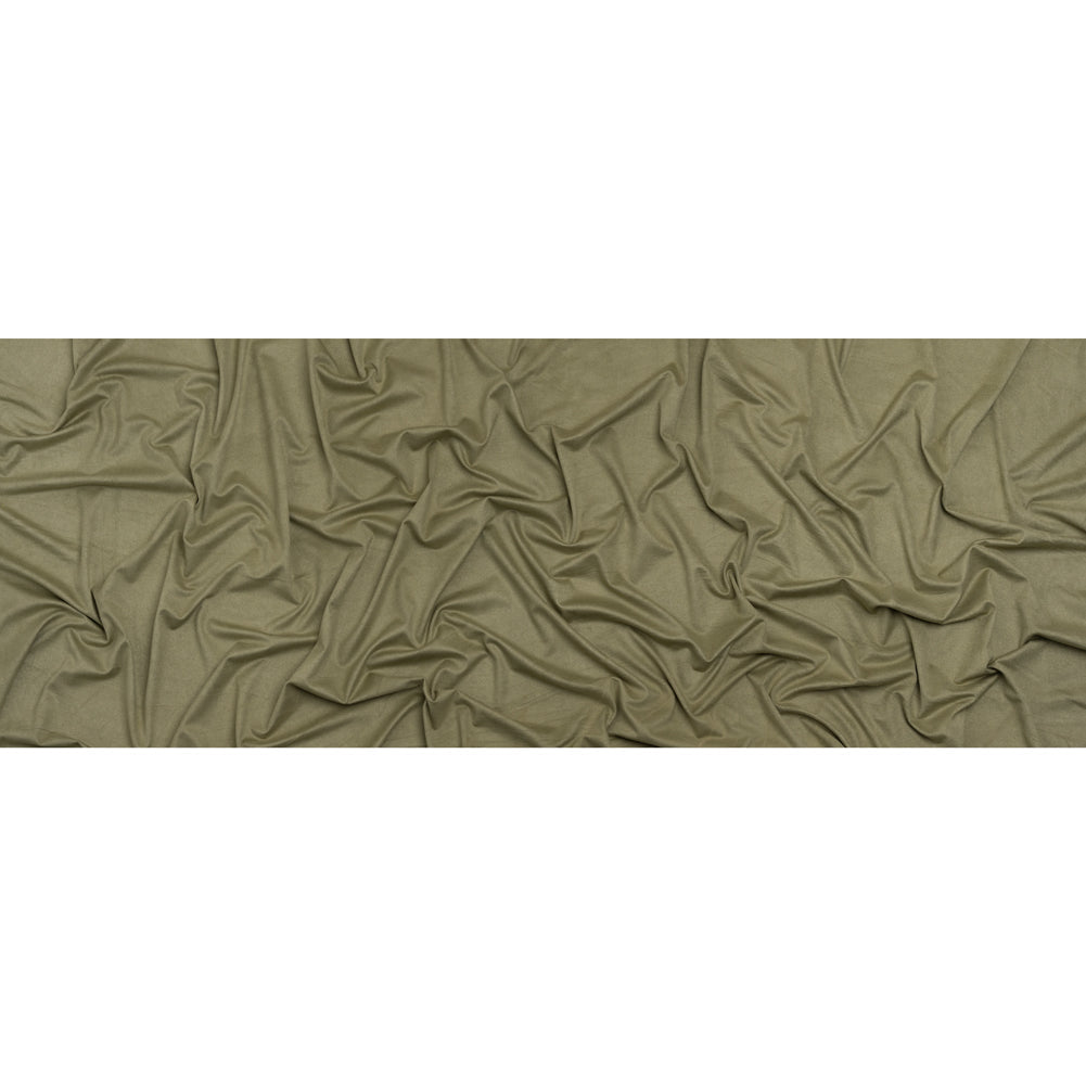 Polyester Faux Suede Jersey - Sage Green - Designer Deadstock