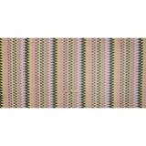 Polyester Sheer Novelty Knit - Lime Green, Lavender and Pink Retro Waves - Designer Deadstock