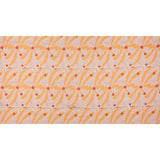 Cotton Lawn - Orange Creamsicle, Light Pink and Red Groovy Retro Floral - Designer Deadstock