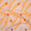 Cotton Lawn - Orange Creamsicle, Light Pink and Red Groovy Retro Floral - Designer Deadstock