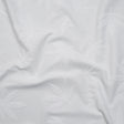 Stretch Polyester Jacquard Knit - White Scattered Leaves - Designer Deadstock