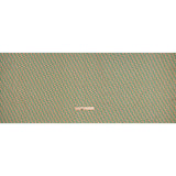 Cotton Voile Print - Kelly Green and Peach Geometric - Deadstock