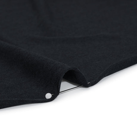 Stretch Rayon Jersey - Heathered Navy - Deadstock