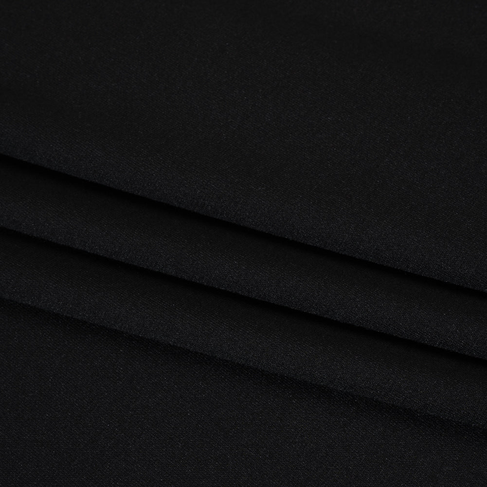 Polyester Ponte Knit - Black - Deadstock