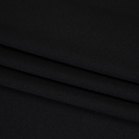 Polyester Ponte Knit - Black - Deadstock