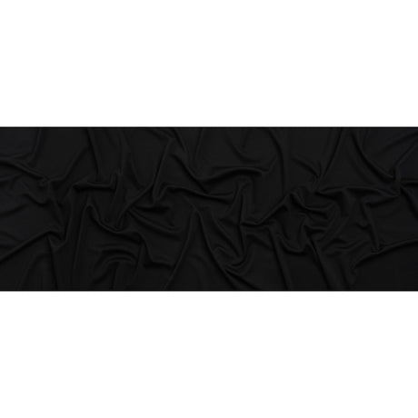 Polyester Ponte Knit - Black - Deadstock