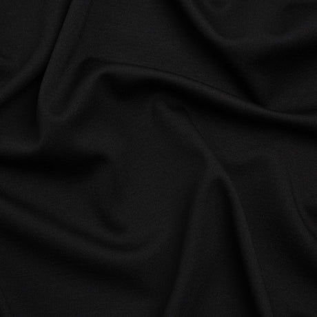 Polyester Ponte Knit - Black - Deadstock