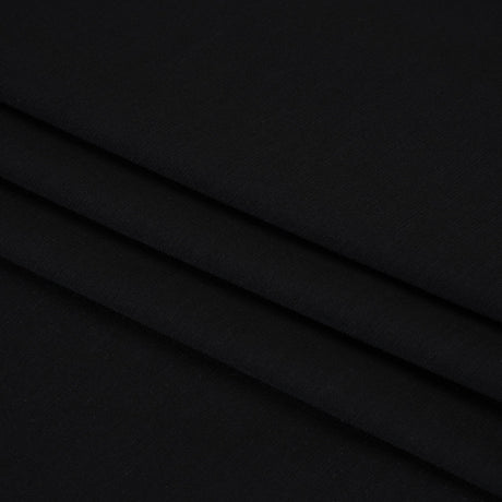 Stretch Rayon Jersey - Black - Deadstock