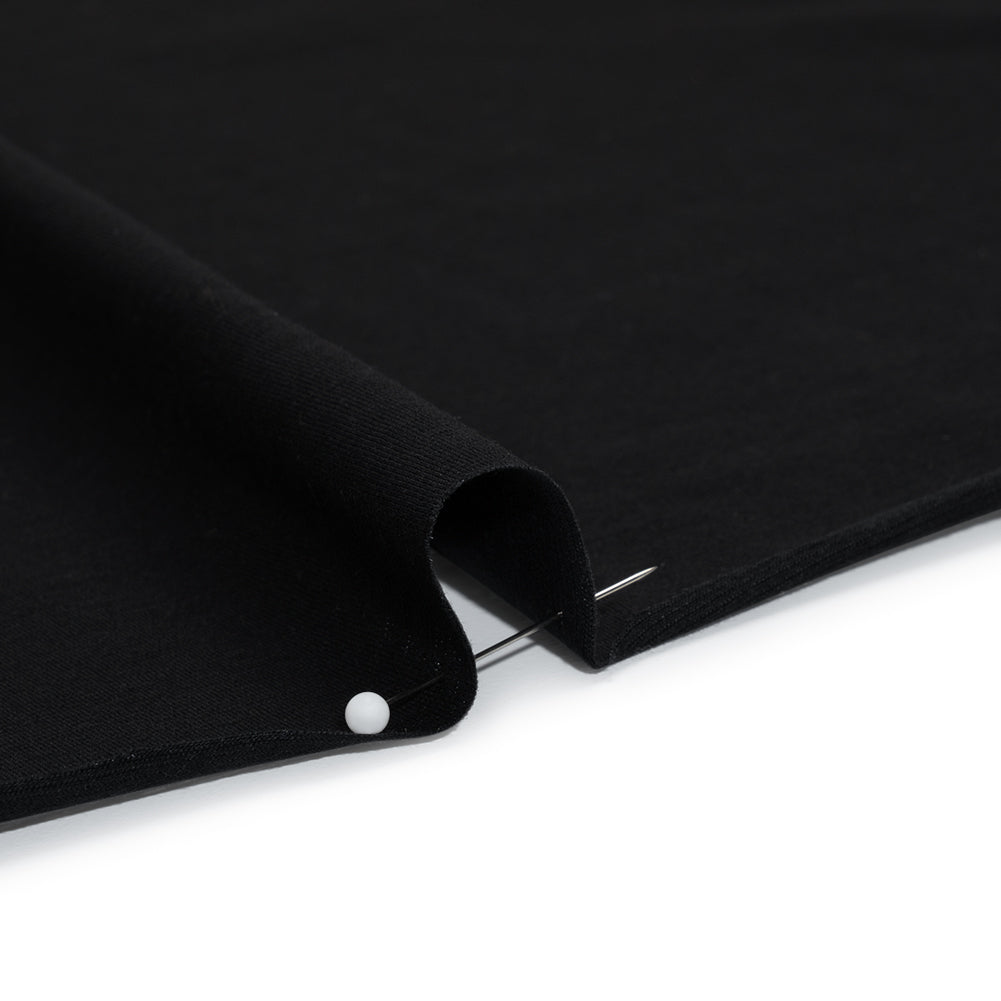 Stretch Rayon Jersey - Black - Deadstock