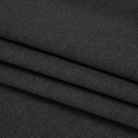 Brushed Stretch Cotton Woven - Heathered Gray - Deadstock