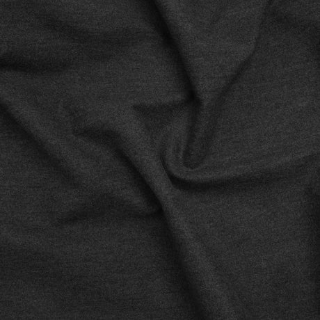 Brushed Stretch Cotton Woven - Heathered Gray - Deadstock